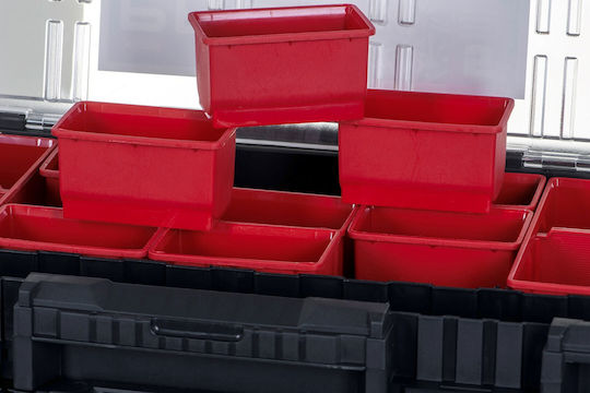 Keter Cantilever Hand Tool Case Plastic with Tobacco Case Dimensions: W56.7xD31.4xH24.5cm