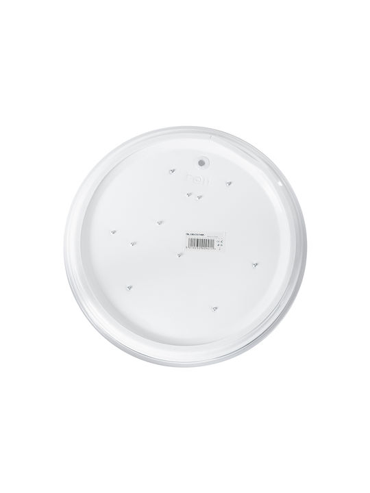 GloboStar Outdoor Ceiling Flush Mount with Integrated LED in White Color 61005