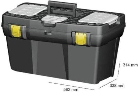 Patrol Ergo Expert Hand Tool Case Plastic with Tobacco Case Dimensions: W59.2xD33.8xH31.4cm