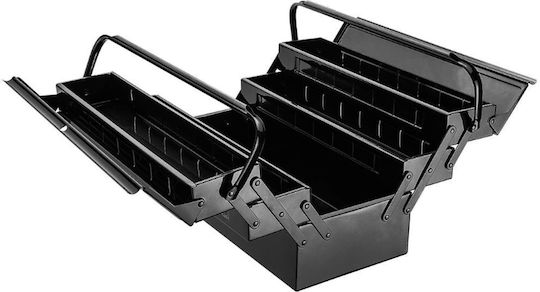 Topex 79R100 Hand Tool Case Metallic 5 Slots Dimensions: W40xD20xH21cm