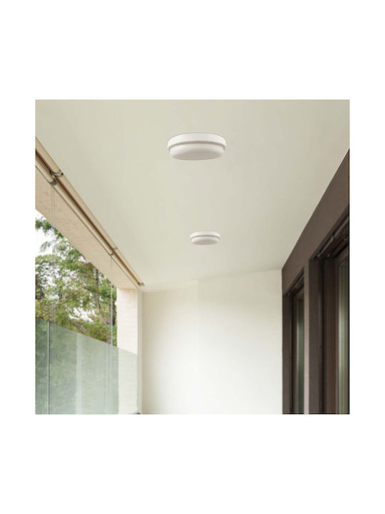 V-TAC Plafonieră de Exterior cu LED Integrat în Culoare Alb 10198