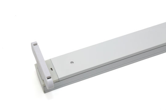 Evivak Lighting Batten with 2 Slots for LED Lamps T8 120cm