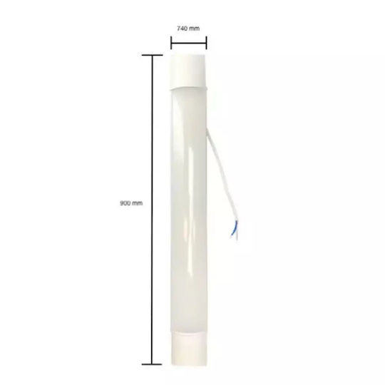 123led Φωτιστικό Σκαφάκι με Λάμπα Φθορίου 30W