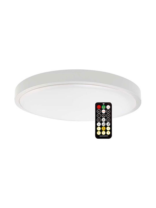 V-TAC Outdoor Ceiling Flush Mount with Integrated LED in White Color 76601