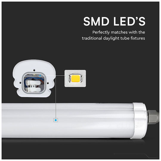 V-TAC Lighting Batten with Integrated LED 48W 150cm