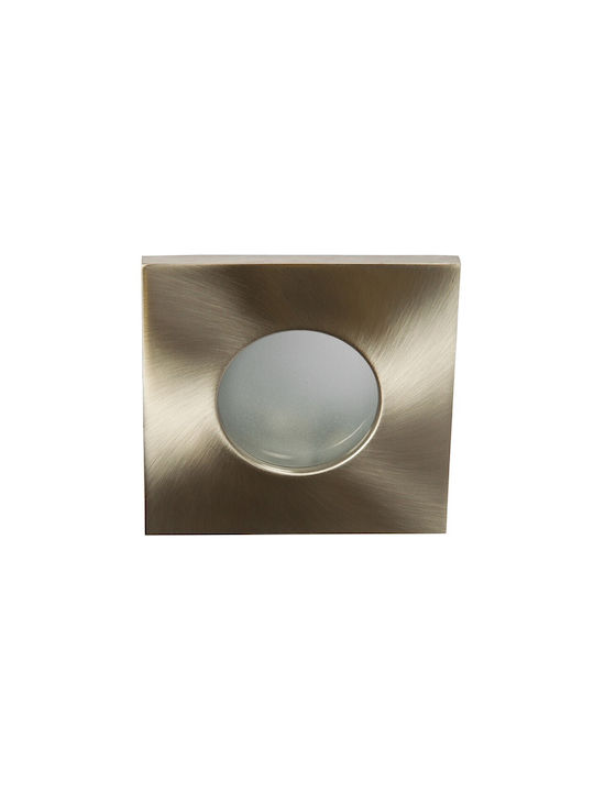 VK Lighting Στεγανό Σποτ Οροφής Εξωτερικού Χώρου σε Ασημί Χρώμα 64173-020121