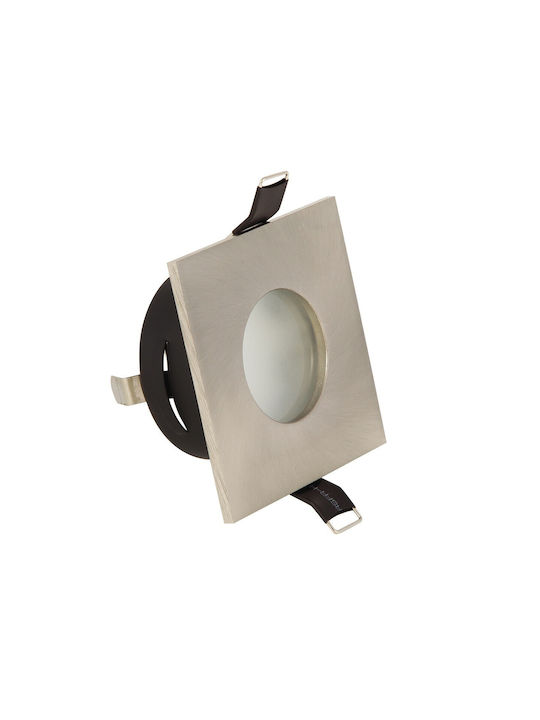 VK Lighting Στεγανό Σποτ Οροφής Εξωτερικού Χώρου σε Ασημί Χρώμα 64173-020121