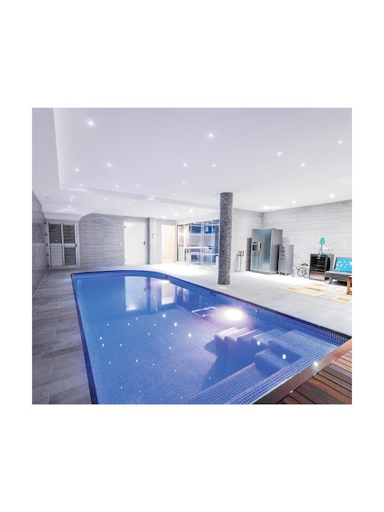 VK Lighting Στεγανό Σποτ Οροφής Εξωτερικού Χώρου σε Ασημί Χρώμα 64173-020121