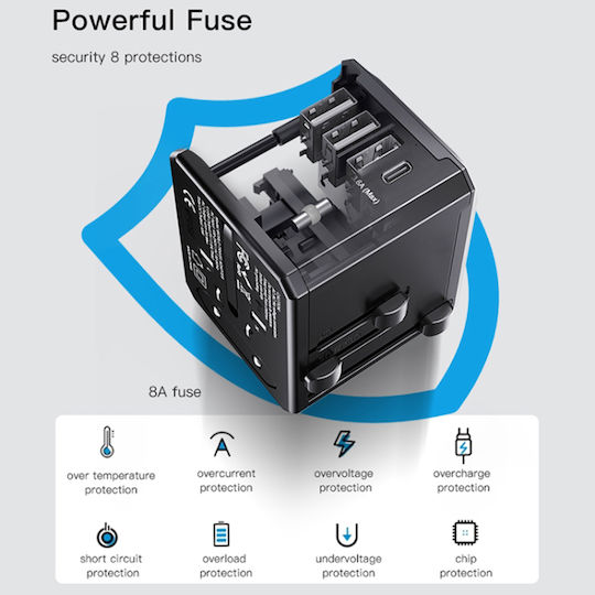 Yesido MC10 Universal Plug Adapter