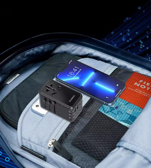Choetech Αντάπτορας Πρίζας σε Universal με 4 Θύρες USB