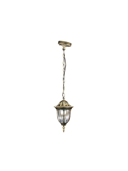 Polux Outdoor Hanging Ceiling Light E27 in Gold Color SA0391