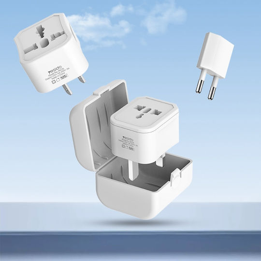 Yesido Steckdosenadapter von Universal zu Universal