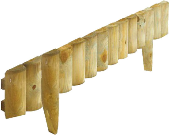 Showood Wooden Garden Border in Beige Color 20cm x 1.05m