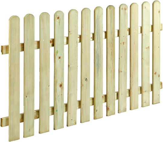 Dom Wood Holz Zaun in Beiger Farbe 60cm x 1,8m
