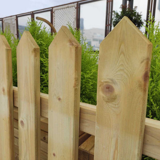 Dom Wood Wooden Fence in Beige Colour 75cm x 1.5m
