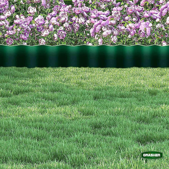 Grasher Plastic Garden Border in Green Color 10cm x 9.0m