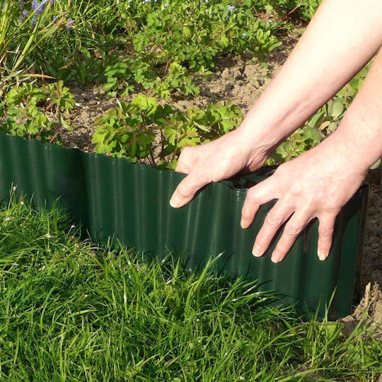 Grasher Plastic Garden Border in Green Color 10cm x 9.0m