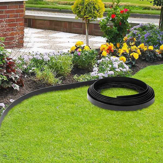 Bradas Plastic Garden Hedge in Black Colour 5cm x 10m 20 Pieces