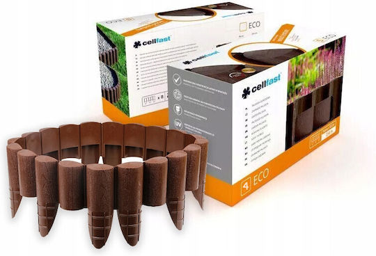 Cellfast Plastic Garden Hedge In Brown Colour 17x24cm 5 Pieces