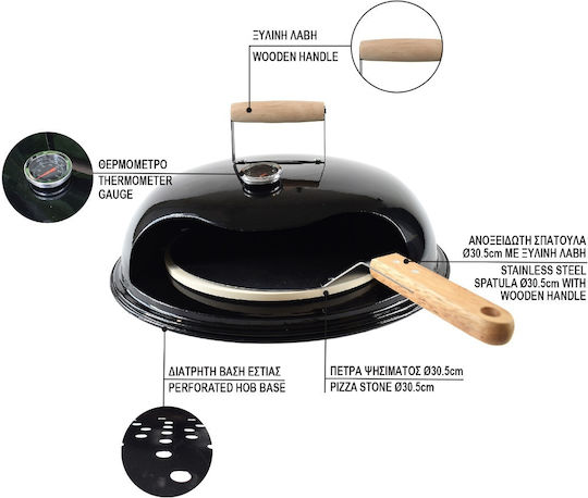 Home & Camp Set Accesorii pentru Grătare Kit pentru cuptor de pizza