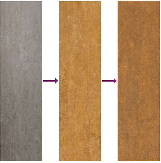 Vidaxl Πύλη Κήπου 105x130 Cm Διαβρωμένο Χάλυβα Σχεδιασμό Ίχνους Καφέ