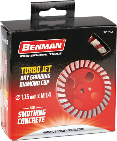 Benman Disc de șlefuire pentru Materiale de construcție 115mm Set de 1buc