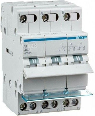 Hager 3-Poles General Use Panel Push Button Switch 400V 40A