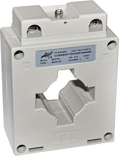 Adeleq Μετασχηματιστής Ράγας Φ40 600/5Α 220V