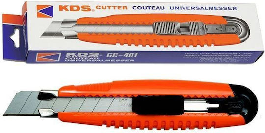 KDS Folding Knife Security with Blade Width 18mm Orange