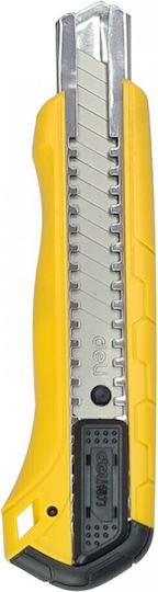 Deli Folding Knife Security with Blade Width 18mm Yellow