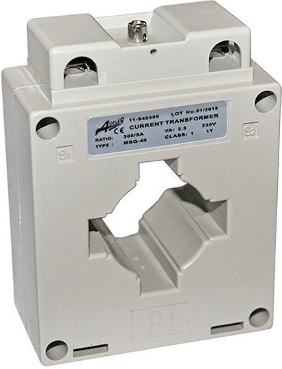 Adeleq Μετασχηματιστής Ράγας Φ40 300/5Α 220V
