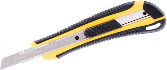 Deli Folding Knife with Blade Width 9mm Yellow