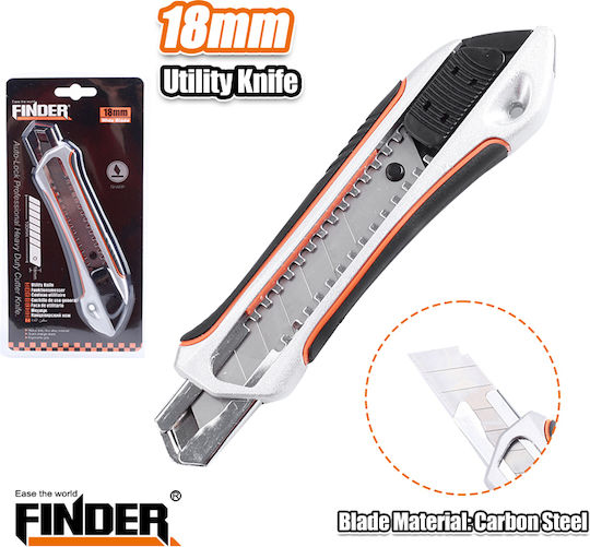 Finder Cuțit pliant cu Plastic Corp și Lățime Lamă 18mm