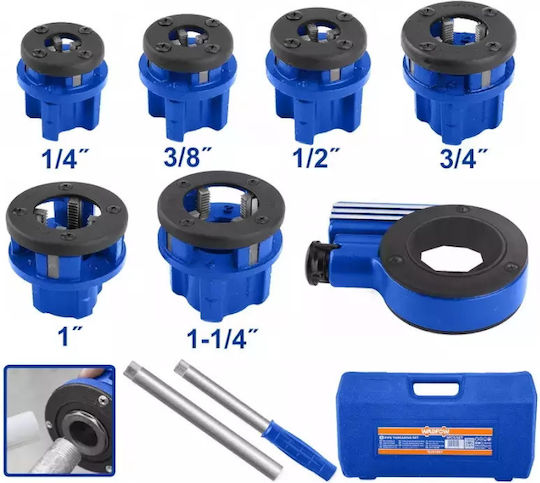 Wadfow WJK1D61 Dies 1/4" 9pcs