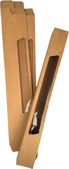 thessPACK Hârtie Cutie pentru lumânare pentru Cadou Maro 5x4cm.