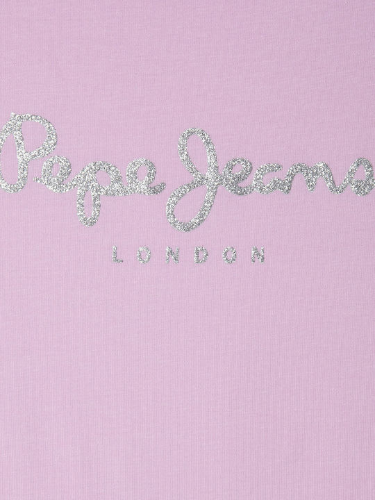 Παιδική Μπλούζα Κοντομάνικη Sundae Pink Hana Glitter