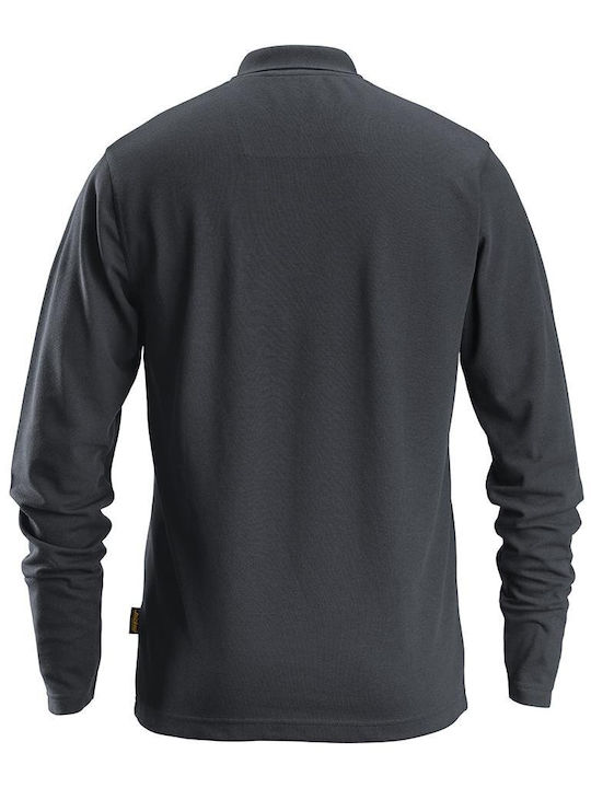 Polo 2608 Pique Μακρυμάνικο Τσέπη Snickers Steel Grey 5800