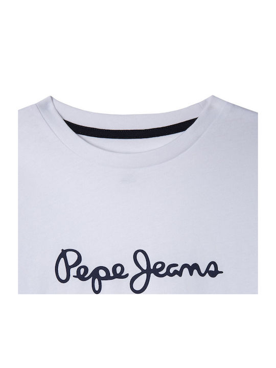 Παιδική Μπλούζα Μακρυμάνικη White New Herman