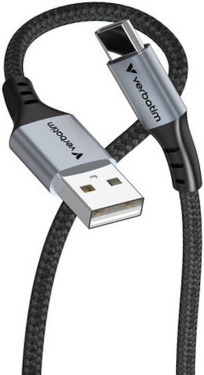 Verbatim USB 2.0 Cable USB-C male - USB-A 18W PD Μαύρο 1.2m 31843
