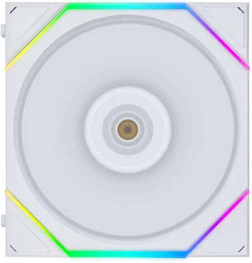 Lian Li UNI FAN TL Gehäuselüfter 120mm (2600rpm / 90,1cfm) mit RGB Beleuchtung und Verbindung 7-polig 3Stück Weiß