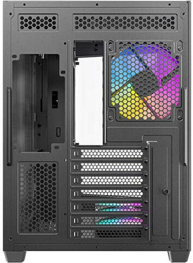 Antec C5 Gaming Midi Tower Computer Case with Side Window and RGB Lighting Black
