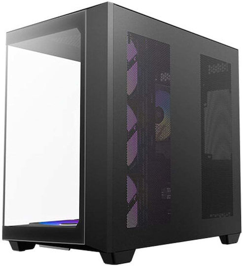 Antec C5 Gaming Midi Tower Computer Case with Side Window and RGB Lighting Black