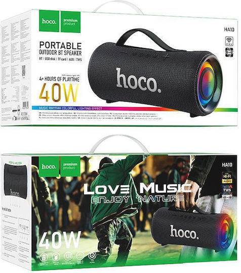 Hoco HA10 Ηχείο Bluetooth 20W με Ραδιόφωνο και Διάρκεια Μπαταρίας έως 4 ώρες Μαύρο
