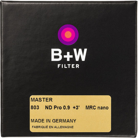 B+W 0.9 Master ND Filter Diameter 58mm with MRC Nano Coating Easy Clean for Photography Lens