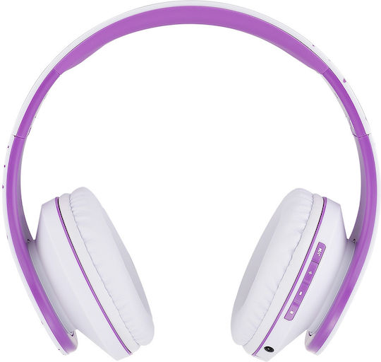 PowerLocus P2 Wireless / Wired Over Ear Headphones with Radio with 20 hours of Operation White