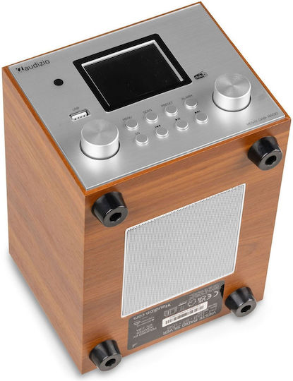Audizio Vieste Επιτραπέζιο Ραδιόφωνο Ρεύματος DAB+ με Bluetooth και USB Silver