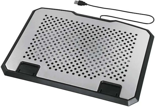 HAMA Tilting Quiet 2 Cooling Pad για Laptop έως 15.6" με 2 Ανεμιστήρες Ασημί