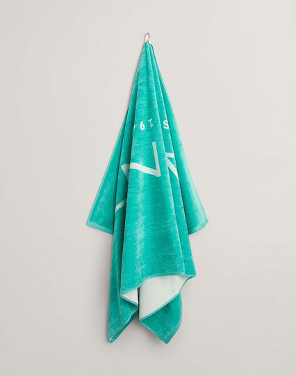 Gant Beach Towel Cotton Turquoise 180x100cm.