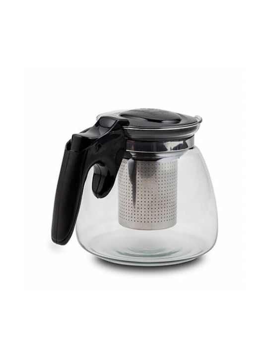 Ceainic cu Filtru Sticlă Transparent 900ml