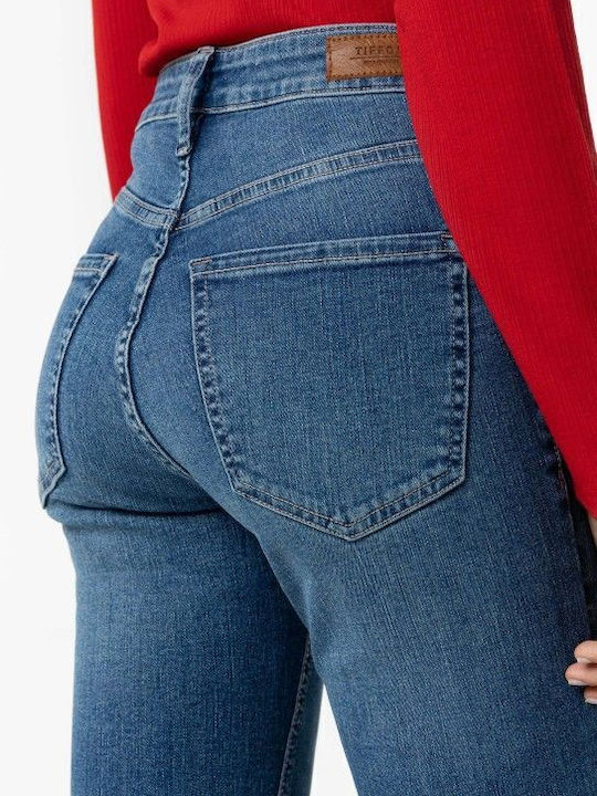 Ψηλόμεσο Γυναικείο Jean Παντελόνι σε Bootcut Εφαρμογή Blue